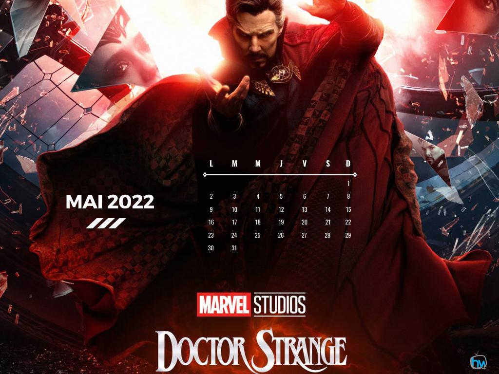 Calendrier de mai 2022 sur Doctor Strange in the Multiverse of Madness (2022)