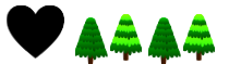 moji coeur noir arbre arbre arbre arbre